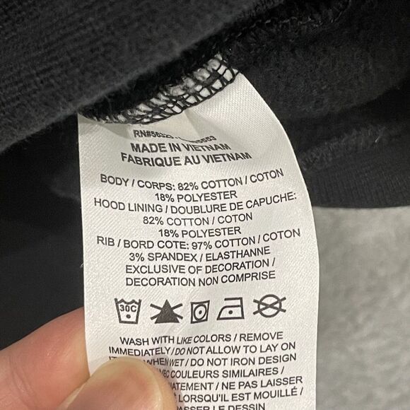 Jordan Hoodie Pullover Sweatshirt Unisex 2X Large Black Pink‎ Stars Logo Y2K - Picture 6 of 9